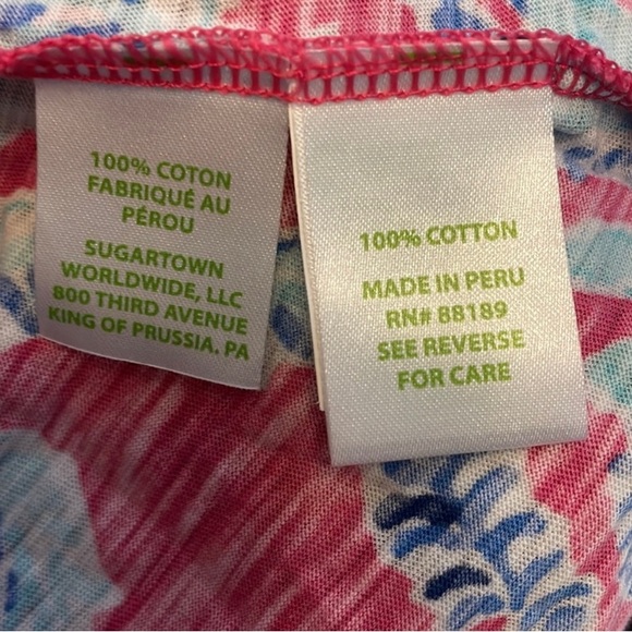 Lilly Pulitzer Strapless Wiley Ruffle Tube Top Capri Pink Samba Coral Women's XS - Picture 5 of 7